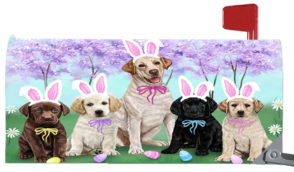 Easter Holidays Labrador Retriever Dogs Magnetic Mailbox Cover MBC48402
