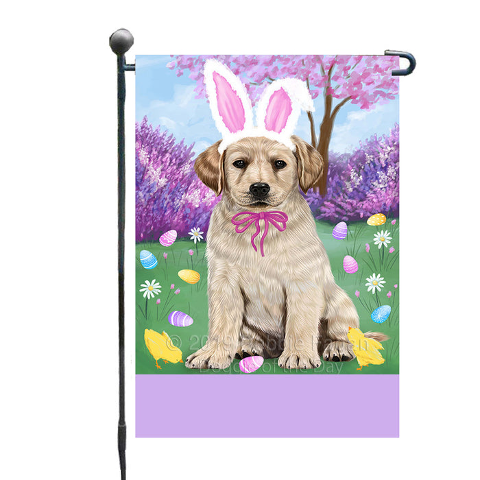Personalized Easter Holiday Labrador Dog Custom Garden Flags GFLG-DOTD-A58904