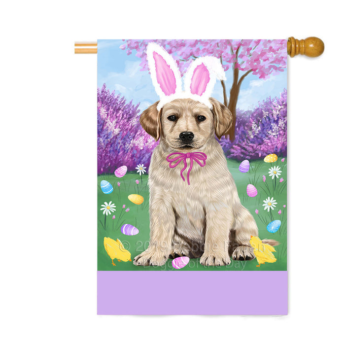 Personalized Easter Holiday Labrador Dog Custom House Flag FLG-DOTD-A58960