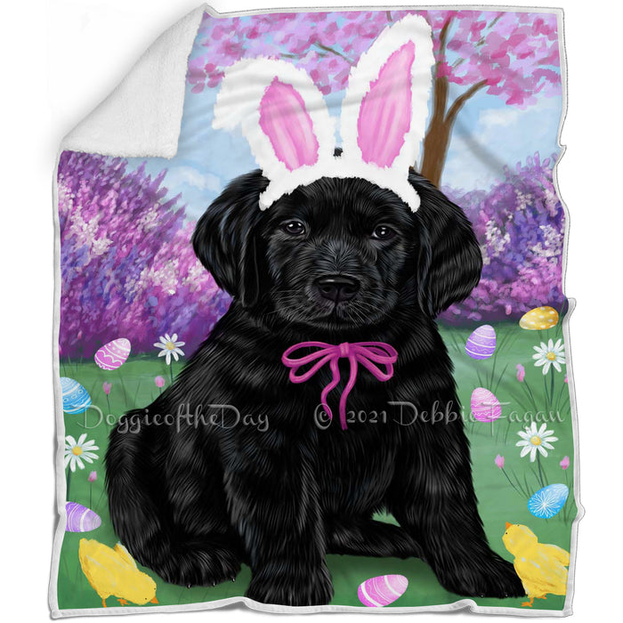 Labrador Retriever Dog Easter Holiday Blanket BLNKT58143