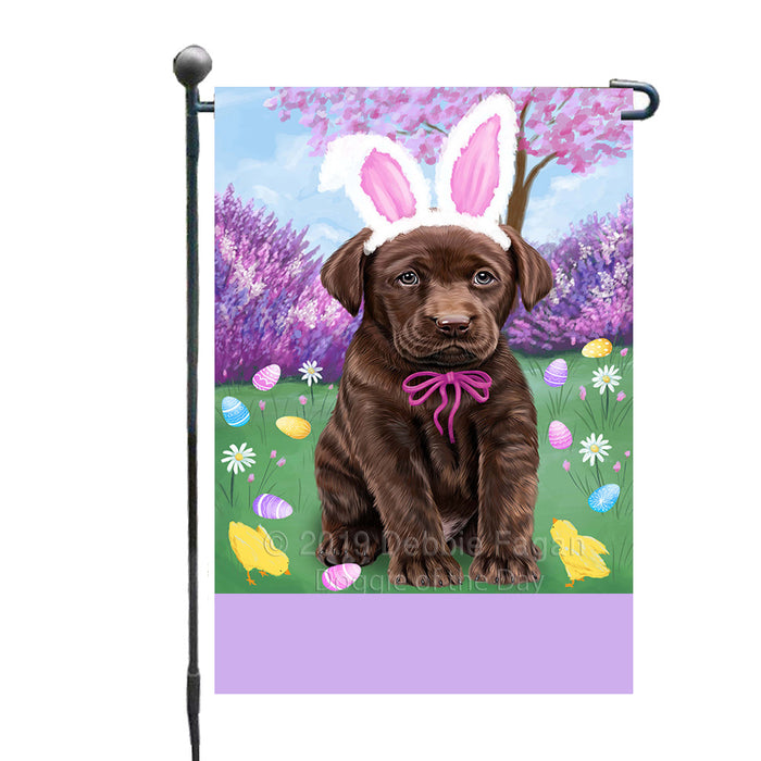 Personalized Easter Holiday Labrador Dog Custom Garden Flags GFLG-DOTD-A58906
