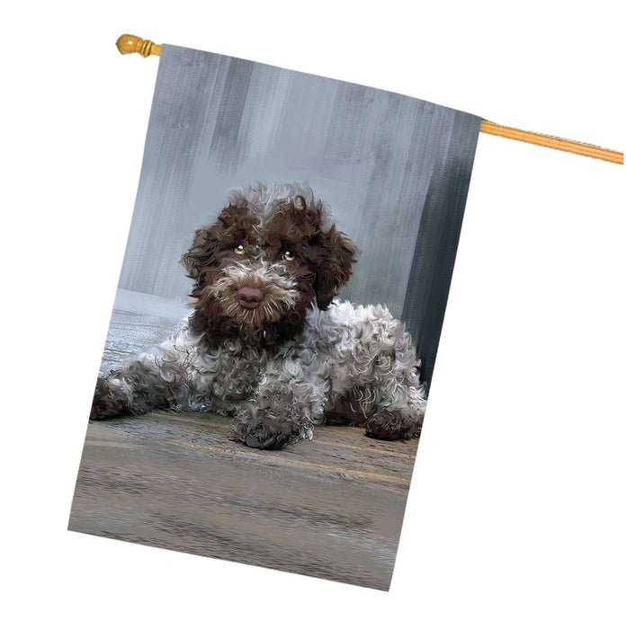 Lagotto Ramagnolo Dog House Flag