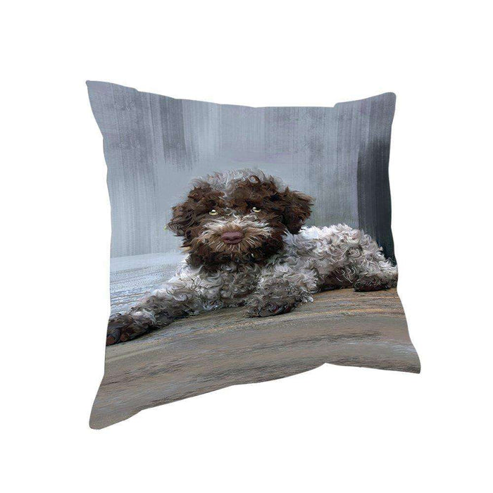 Lagotto Ramagnolo Dog Throw Pillow D476