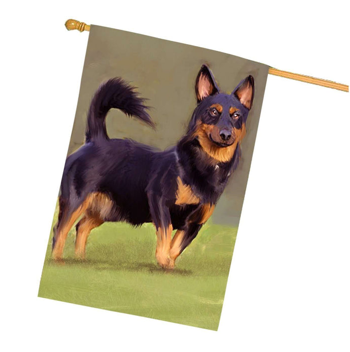 Lancashire Heelers Dog House Flag