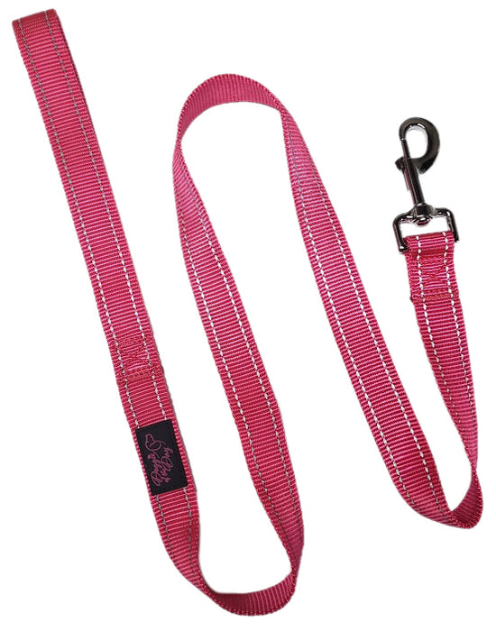 Reflective Nylon Buckle Dog Leash Pink- We Donate to Rescues For Each Leash Purchased
