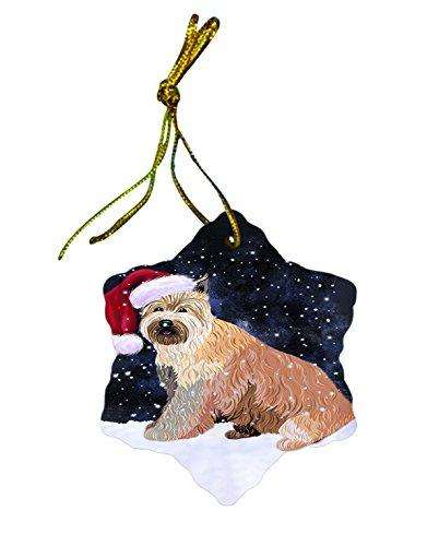 Let It Snow Berger Picard Dog Christmas Star Ornament POR2613