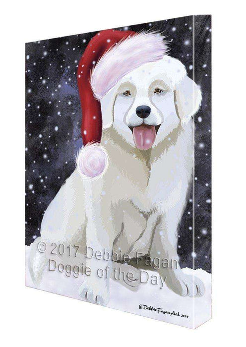 Let It Snow Christmas Happy Holidays Solvensky Cuvec Dog Print on Canvas Wall Art CVS486