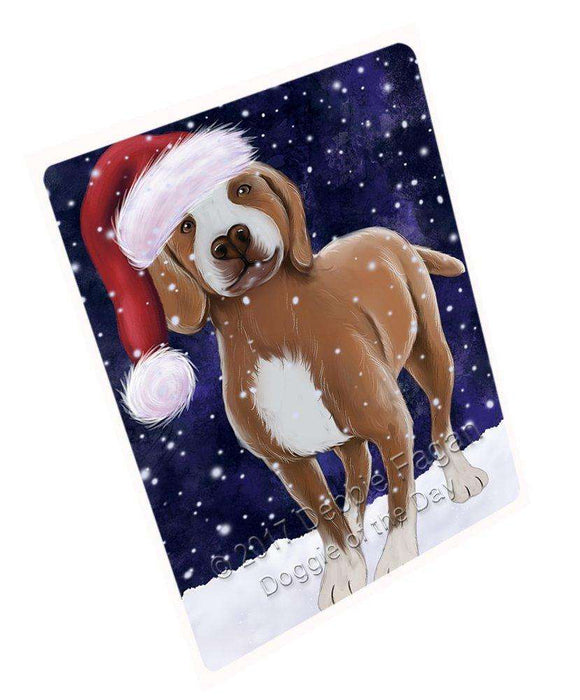 Let It Snow Christmas Happy Holidays Tarsus Çatalburun Dog Cutting Board CUTB189