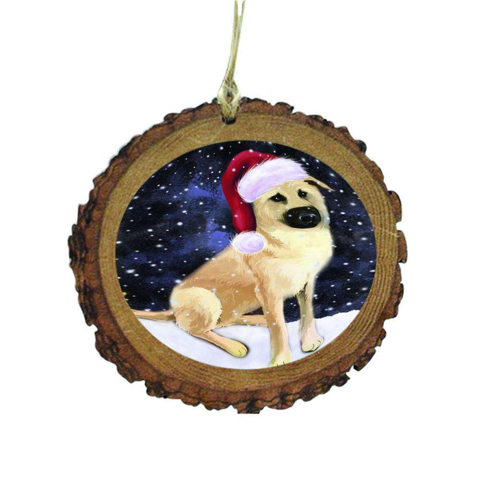 Let it Snow Christmas Holiday Chinook Dog Wooden Christmas Ornament WOR48540