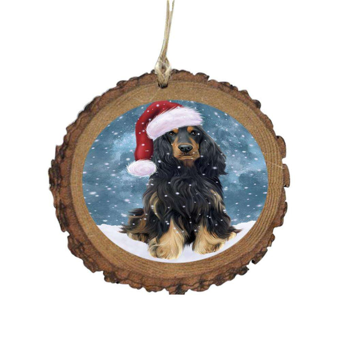 Let it Snow Christmas Holiday Cocker Spaniel Dog Wooden Christmas Ornament WOR48552