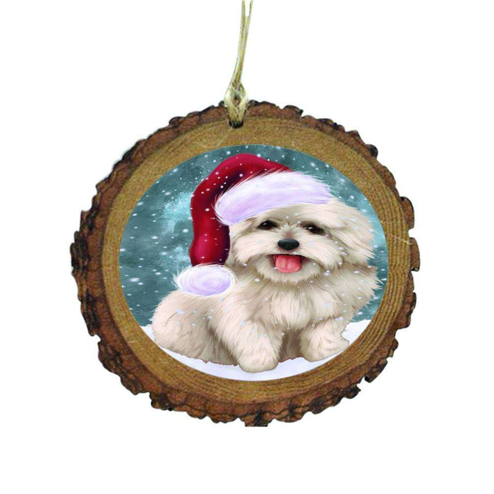 Let it Snow Christmas Holiday Coton De Tulear Dog Wooden Christmas Ornament WOR48565