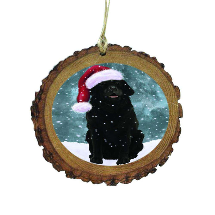 Let it Snow Christmas Holiday Labrador Dog Wooden Christmas Ornament WOR48615