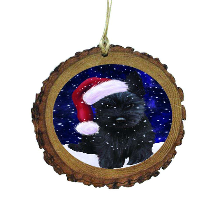 Let it Snow Christmas Holiday Scottish Terrier Dog Wooden Christmas Ornament WOR48709