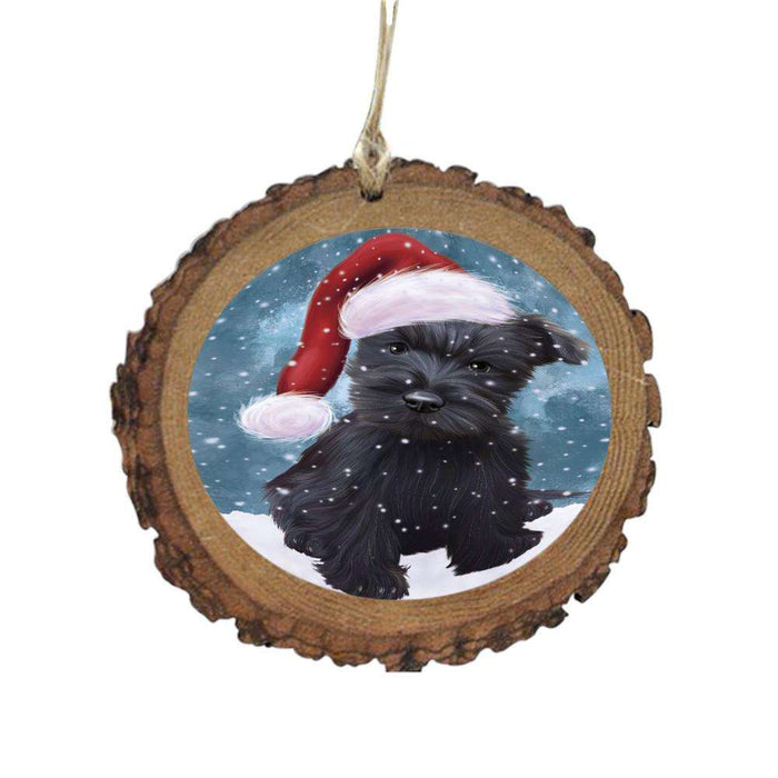 Let it Snow Christmas Holiday Scottish Terrier Dog Wooden Christmas Ornament WOR48710