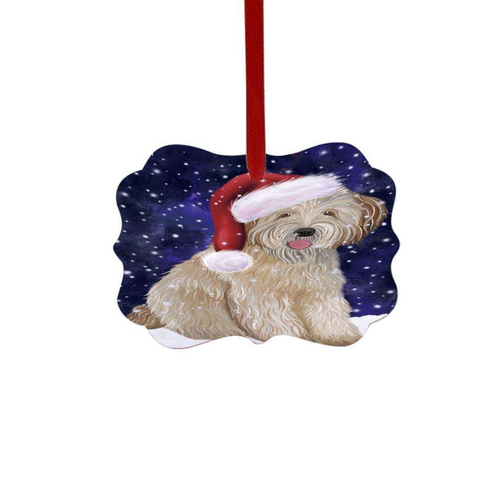 Let it Snow Christmas Holiday West Highland Terrier Dog Double-Sided Photo Benelux Christmas Ornament LOR48772