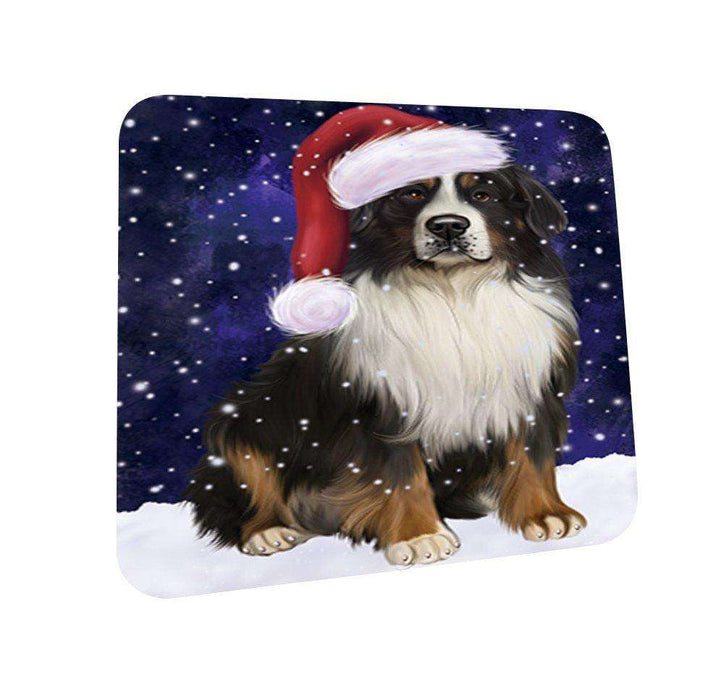 Let It Snow Happy Holidays Bernese Mountain Dog Christmas Coasters CST301 (Set of 4)