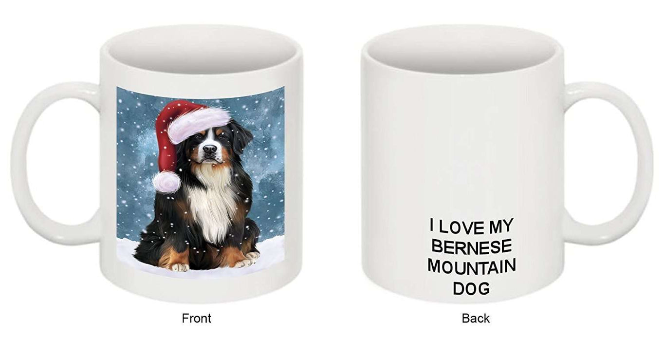 Let It Snow Happy Holidays Bernese Mountain Dog Christmas Mug CMG0428