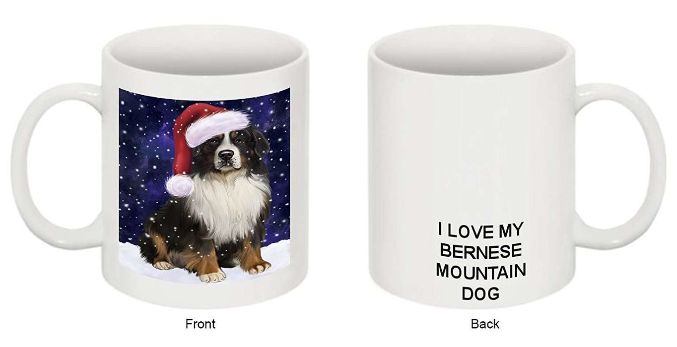 Let It Snow Happy Holidays Bernese Mountain Dog Christmas Mug CMG0429