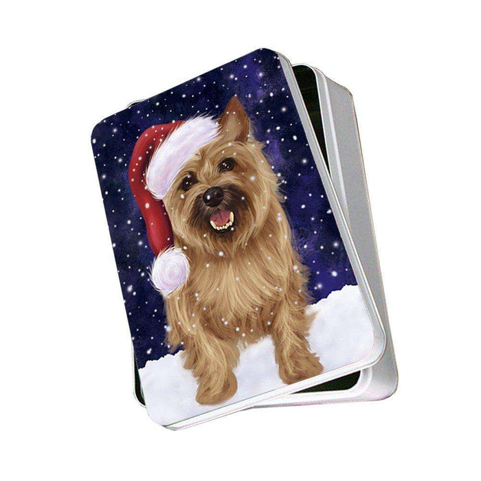 Let It Snow Happy Holidays Bull Terrier Dog Christmas Photo Storage Tin PTIN0361