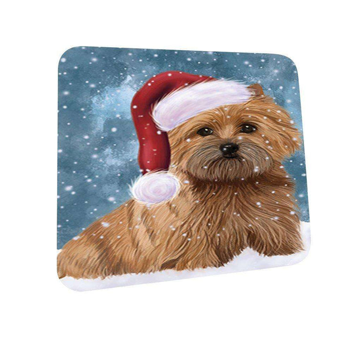 Let It Snow Happy Holidays Cairn Terrier Dog Christmas Coasters CST269 (Set of 4)