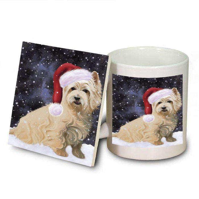 Let It Snow Happy Holidays Cairn Terrier Dog Christmas Mug and Coaster Set MUC0362