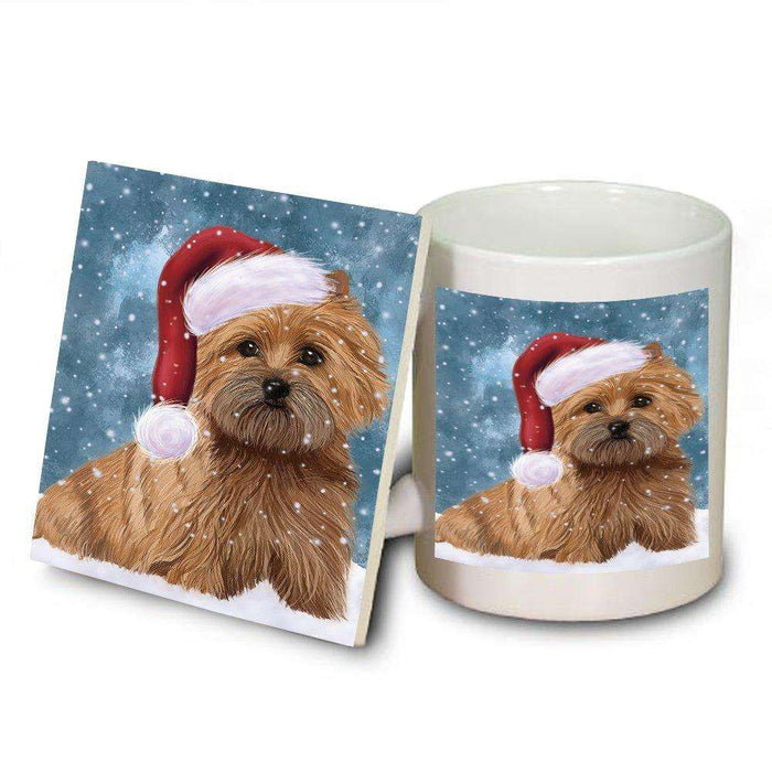 Let It Snow Happy Holidays Cairn Terrier Dog Christmas Mug and Coaster Set MUC0363