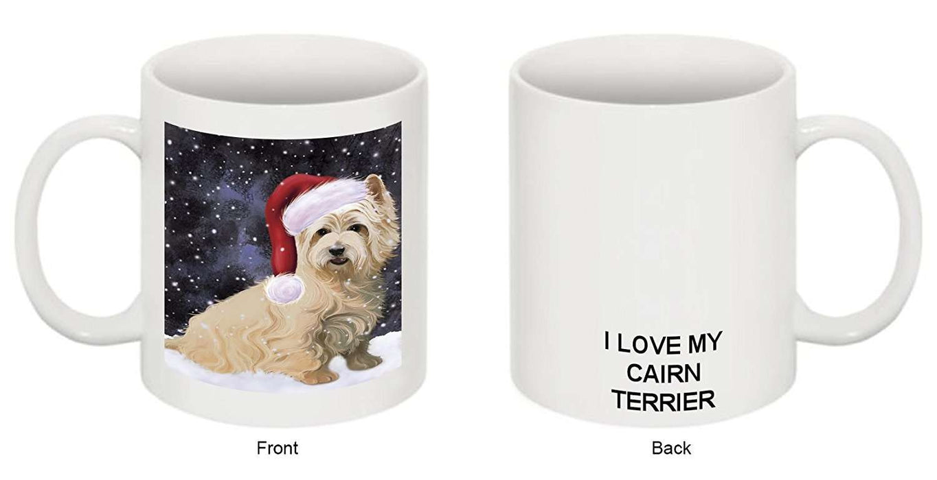 Let It Snow Happy Holidays Cairn Terrier Dog Christmas Mug CMG0362