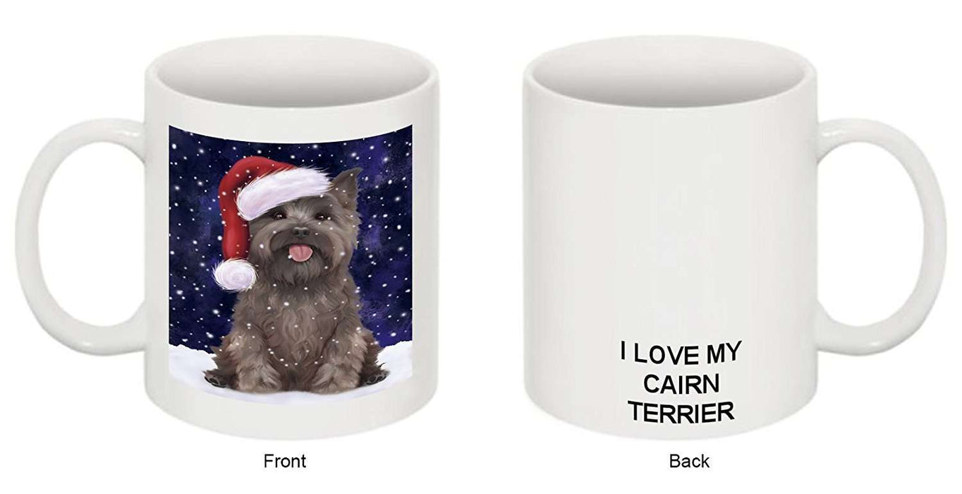 Let It Snow Happy Holidays Cairn Terrier Dog Christmas Mug CMG0364
