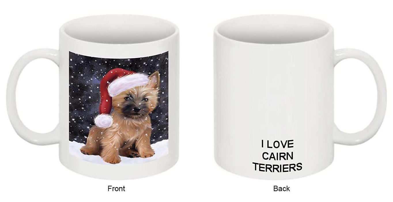 Let It Snow Happy Holidays Cairn Terrier Dog Christmas Mug CMG0697