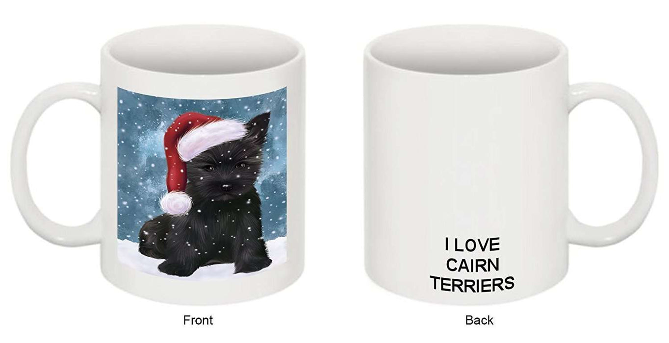 Let It Snow Happy Holidays Cairn Terrier Dog Christmas Mug CMG0699