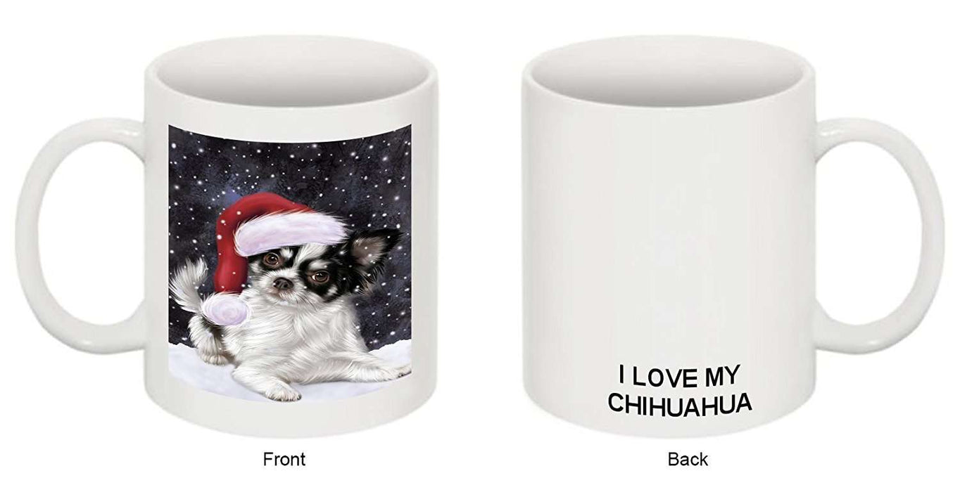 Let It Snow Happy Holidays Chihuahua Dog Christmas Mug CMG0371