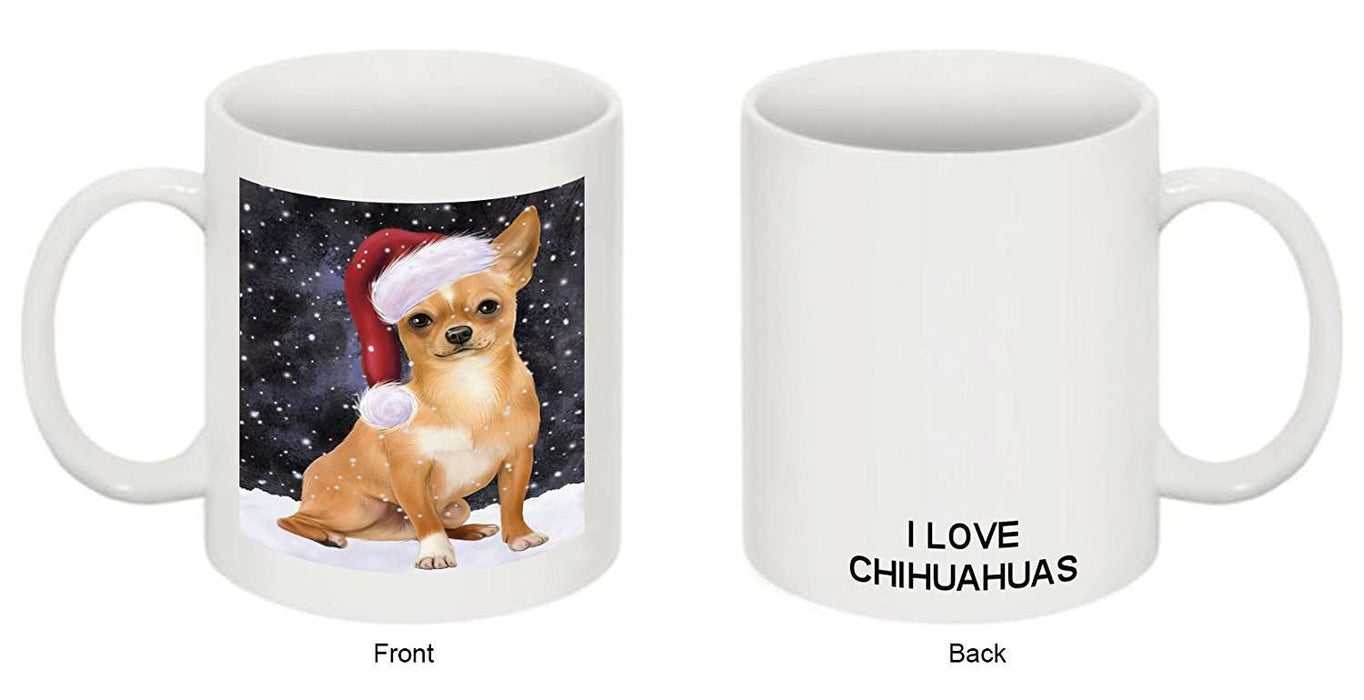 Let It Snow Happy Holidays Chihuahua Dog Christmas Mug CMG0703