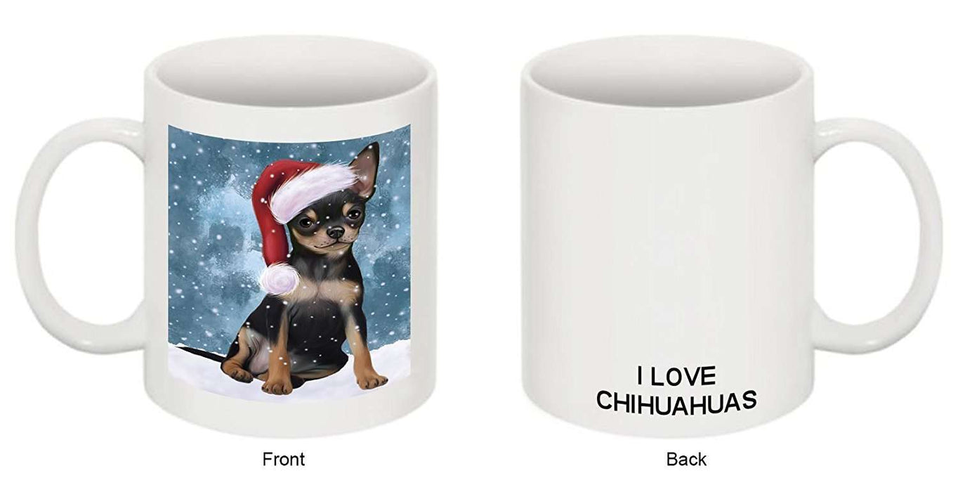 Let It Snow Happy Holidays Chihuahua Dog Christmas Mug CMG0705
