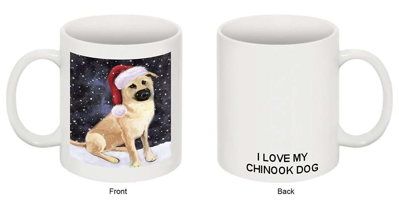Let It Snow Happy Holidays Chinook Dog Christmas Mug CMG0374