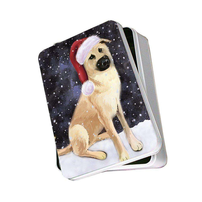Let It Snow Happy Holidays Chinook Dog Christmas Photo Storage Tin PTIN0374