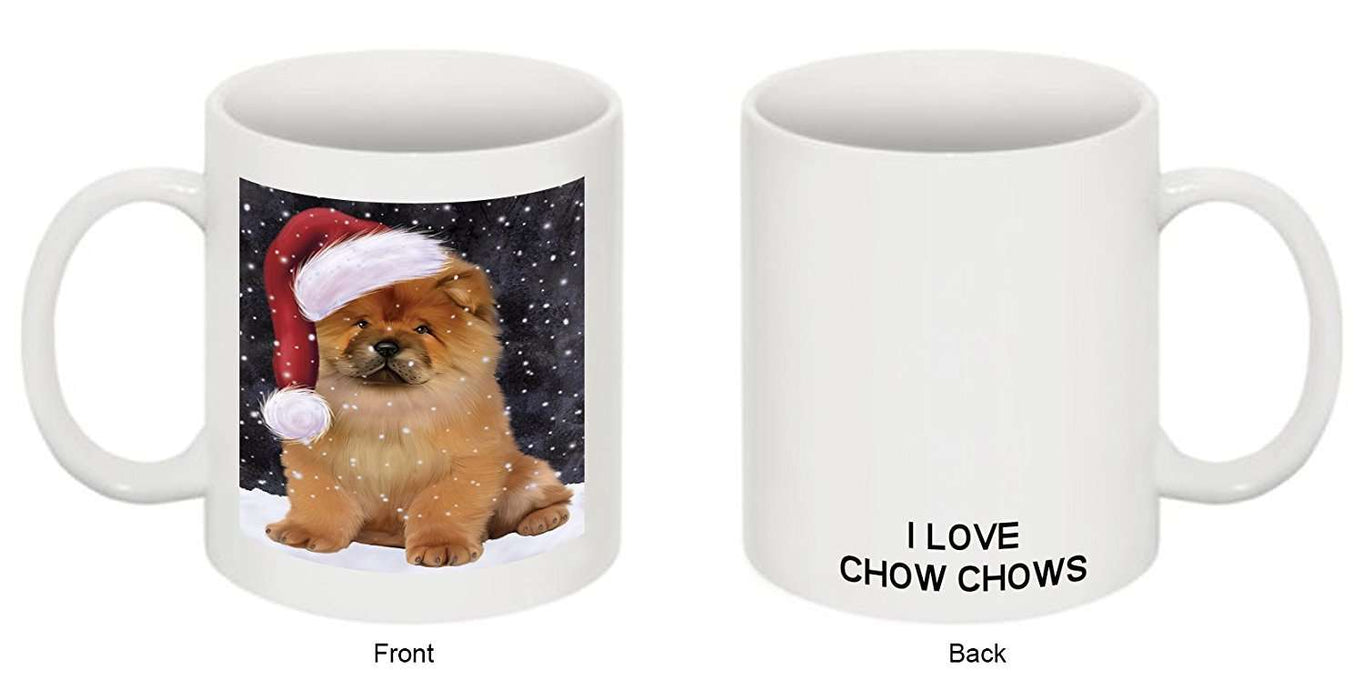 Let It Snow Happy Holidays Chow Chow Dog Christmas Mug CMG0706