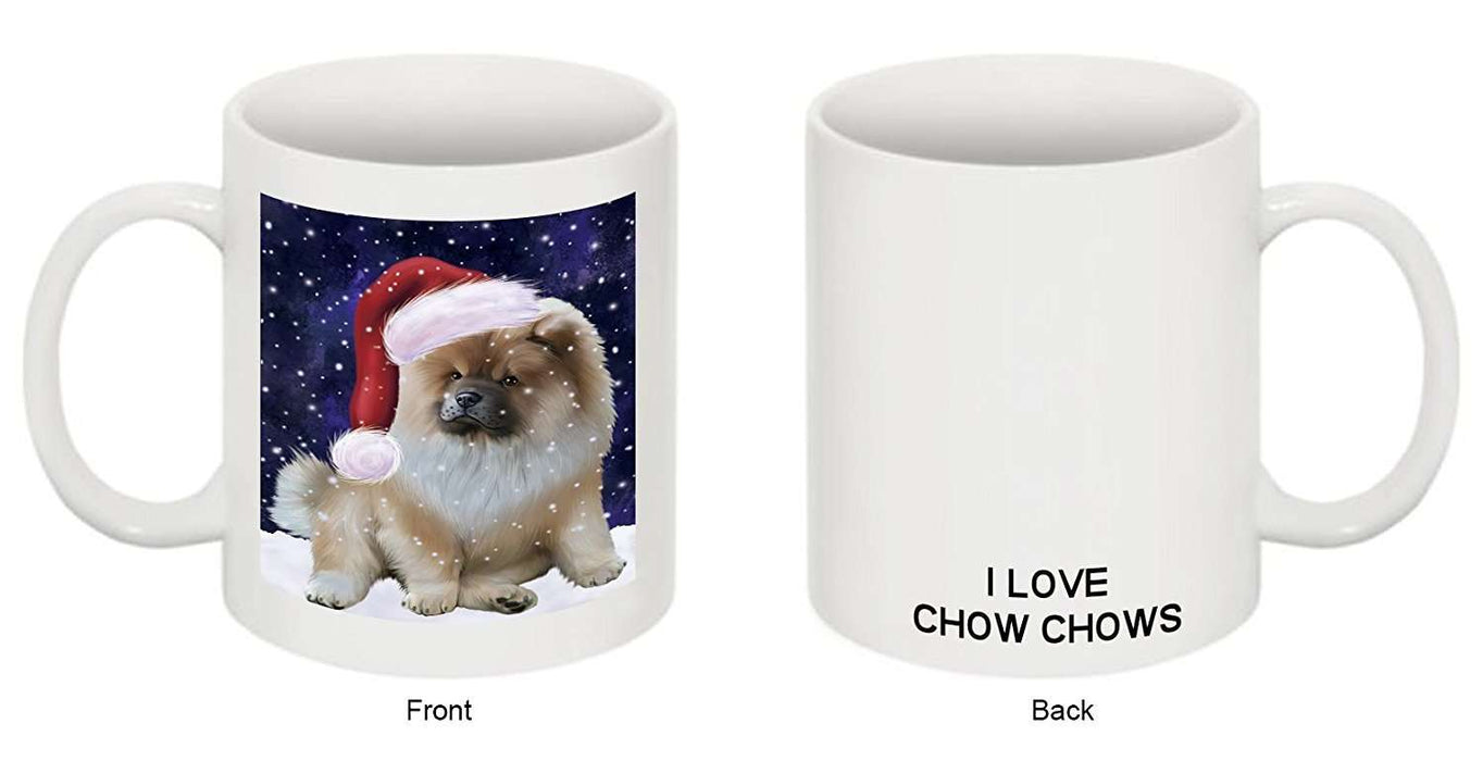 Let It Snow Happy Holidays Chow Chow Dog Christmas Mug CMG0707