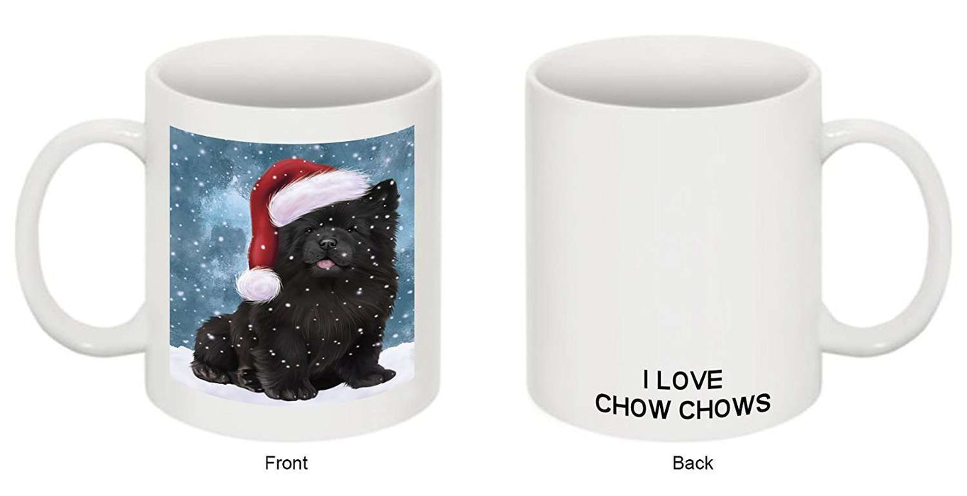 Let It Snow Happy Holidays Chow Chow Dog Christmas Mug CMG0708