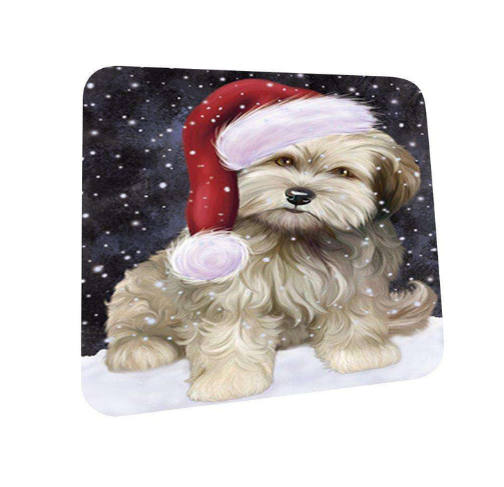 Let It Snow Happy Holidays Cockapoo Dog Christmas Coasters CST283 (Set of 4)