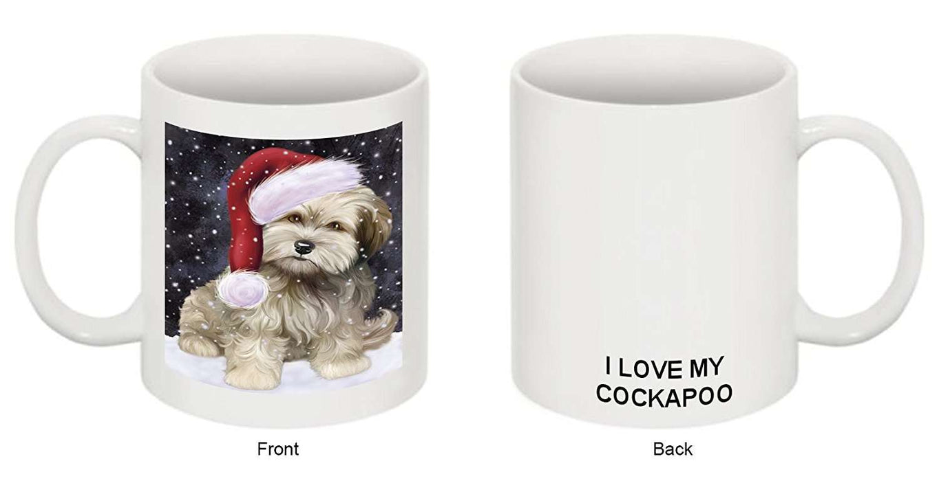 Let It Snow Happy Holidays Cockapoo Dog Christmas Mug CMG0377
