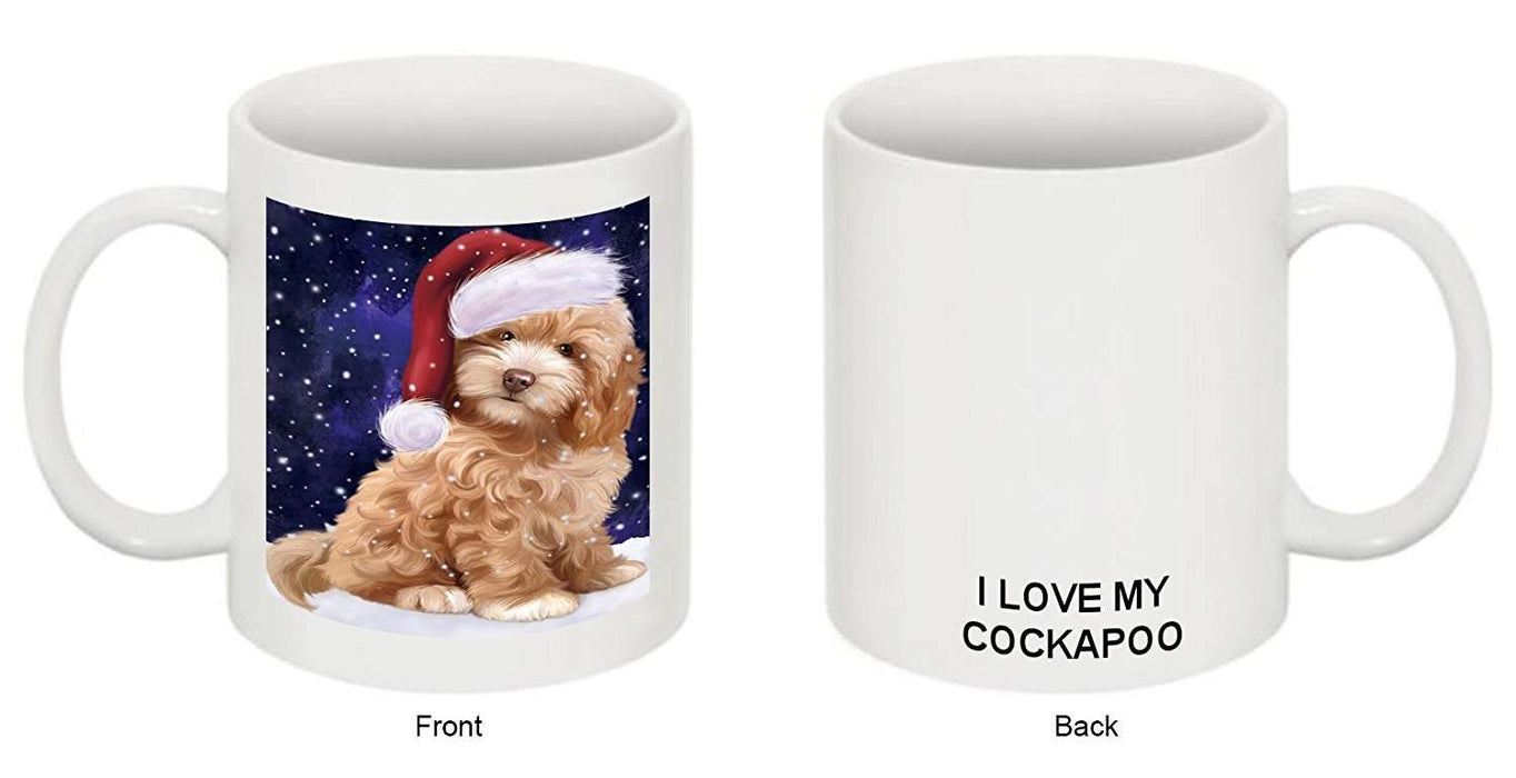 Let It Snow Happy Holidays Cockapoo Dog Christmas Mug CMG0379