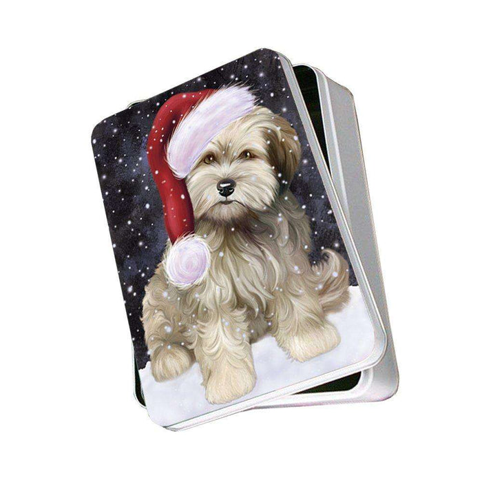 Let It Snow Happy Holidays Cockapoo Dog Christmas Photo Storage Tin PTIN0377