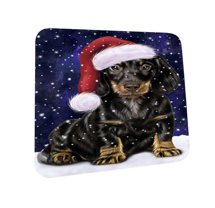 Let It Snow Happy Holidays Dachshund Dog Christmas Coasters CST307 (Set of 4)