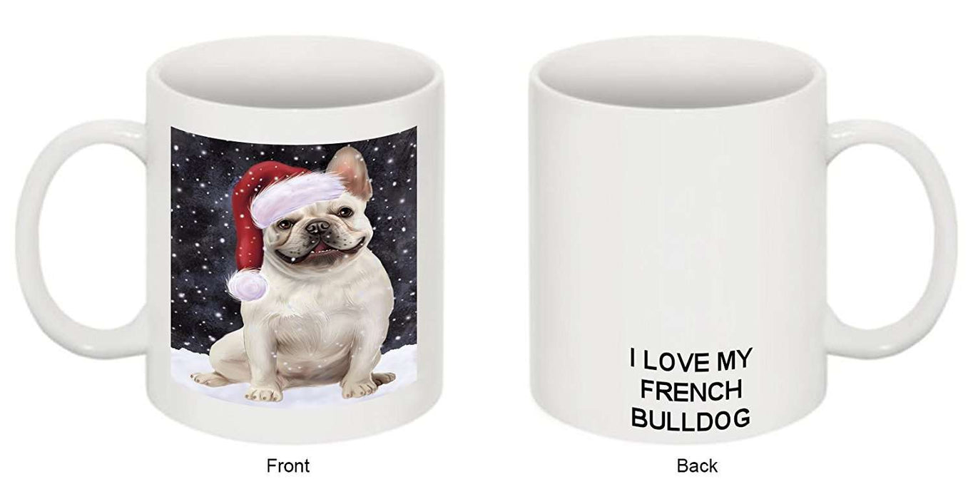 Let It Snow Happy Holidays French Bulldog Christmas Mug CMG0441
