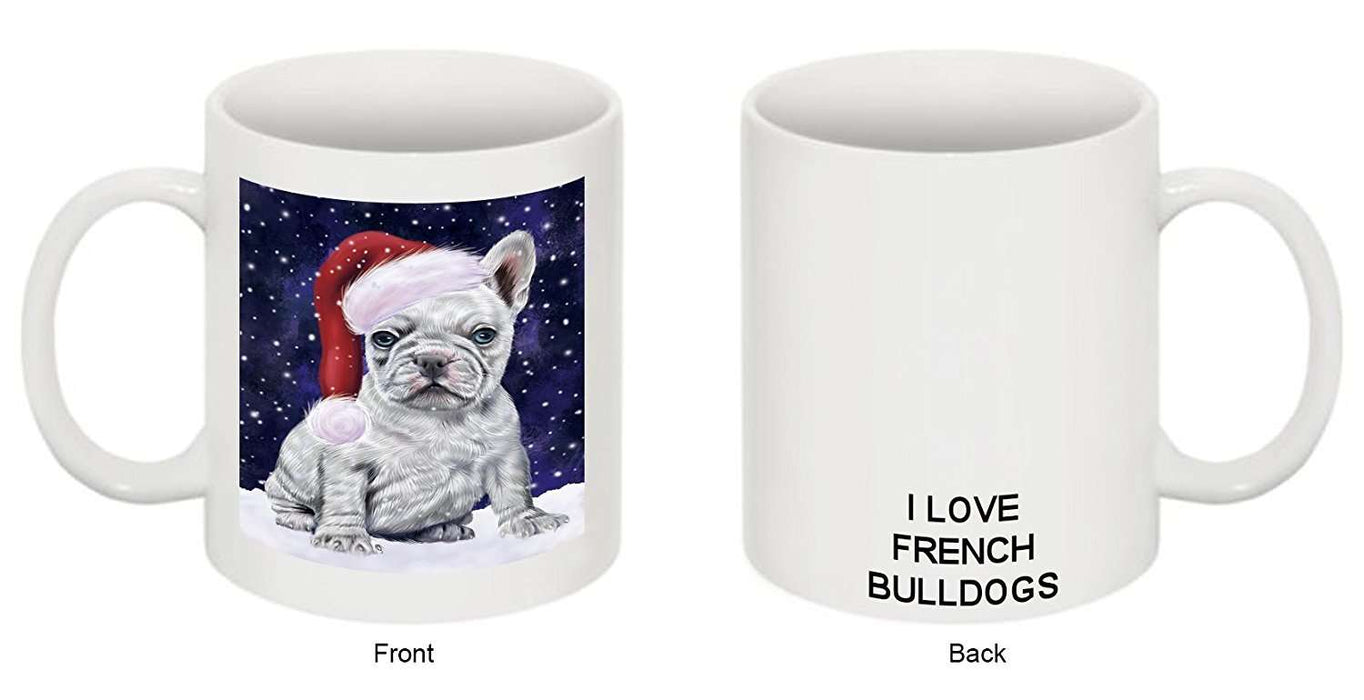 Let It Snow Happy Holidays French Bulldog Christmas Mug CMG0719