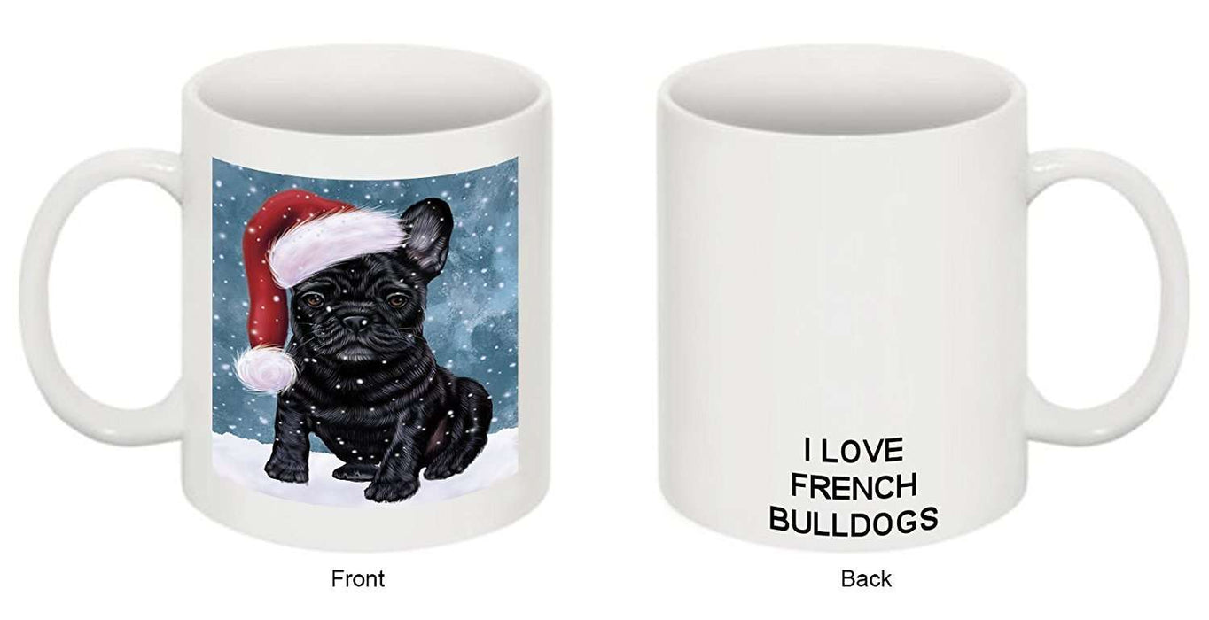 Let It Snow Happy Holidays French Bulldog Christmas Mug CMG0720