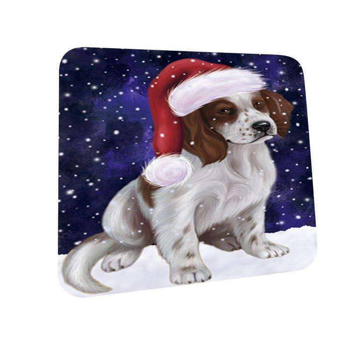 Let It Snow Happy Holidays Irish Setter Puppy Christmas Coasters CST206 (Set of 4)