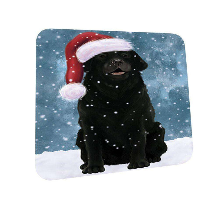 Let It Snow Happy Holidays Labrador Dog Christmas Coasters CST184 (Set of 4)