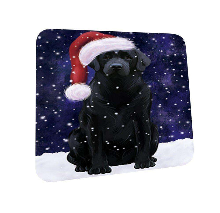 Let It Snow Happy Holidays Labrador Dog Christmas Coasters CST185 (Set of 4)