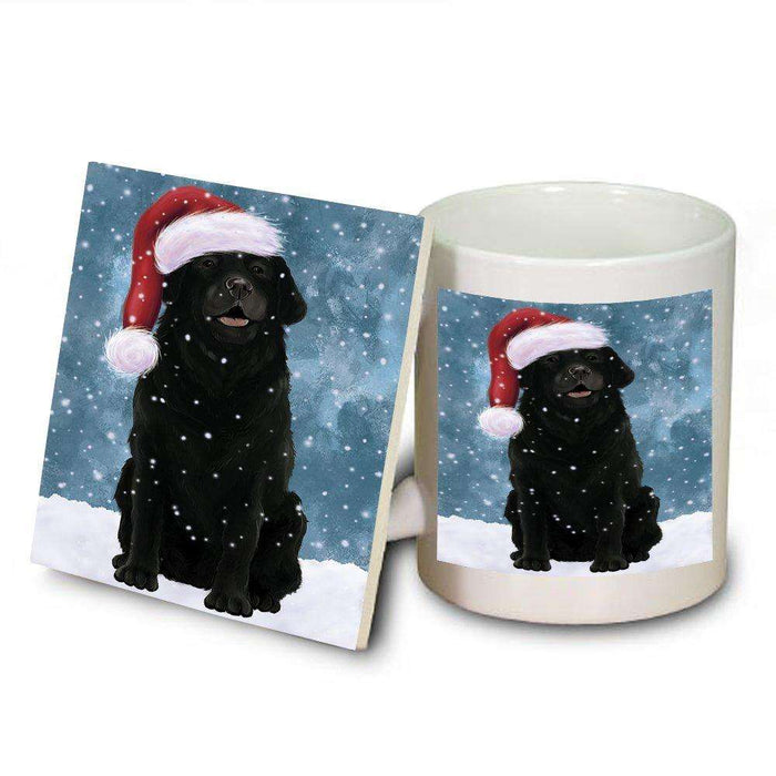 Let It Snow Happy Holidays Labrador Dog Christmas Mug and Coaster Set MUC0278